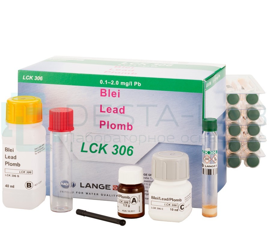 Кюветный тест Hach LCK 306 на Свинец (Pb), 25 тестов