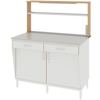 Стол пристенный ЛАБ-1200 ПСТ (Монолитная керамика)