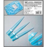 Наконечник д/дозаторов тип Универсальный с фильтром 100-1000 мкл, синий, уп. 500 шт./10000 шт., ТУ 32.50.50-030-29508133-2019