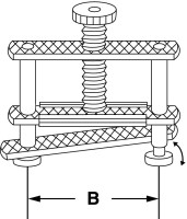 Зажим Bochem для шланга типа Хоффман, упрочненный, 50 мм, никелированная латунь