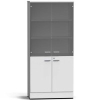 Шкаф для посуды 900х500х2000 мм серый