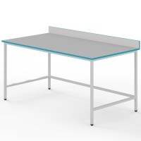 Открытый фасовочный стол со столешницей из химстойкого пластика СФП НВК 1500