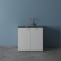 Мойка лабораторная металлическая ЛК-900 СМС-Г (1 раковина, 1 смеситель)