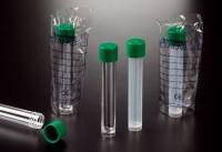 Пробирки 12 мл, ПС, 15х102 мм, круглодонные, резьбовые, с юбкой, с крышкой, 250 шт/уп, Deltalab