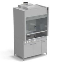 Шкаф вытяжной с подводом воды 1200х900х2145 мм, раб. поверхность - НЕРЖАВЕЮЩАЯ СТАЛЬ