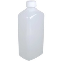 Бутылка прямоугольная 1000 мл натуральная с крышкой № 242