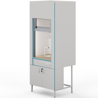 Вытяжной шкаф с сантехникой и столешницей из керамогранитной плитки ШВ НВК 900 КГ+