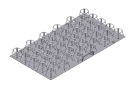 Платформа M c зажимами (н/ж сталь) 31х500 мл, для Multitron / Thermotron, Infors