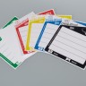 Наклейки Bürkle close-it food 150х150 мм красная печать, 250 шт/рул
