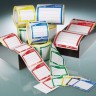 Наклейки Bürkle close-it food 150х150 мм красная печать, 250 шт/рул