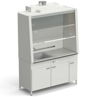 Шкаф вытяжной с одной мойкой из СП без электрики 1520х750х2160 мм, раб. поверхность - LABGRADE