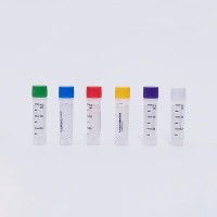 Криопробирки 2 мл, белые крышки, ПП, высота 45,7 мм, боковой штрих-код, конические, с юбкой, внешняя резьба, стерильные, матовое поле для маркировки, бесцветные, 25 шт./уп., 40 уп./кор., Biologix, Китай