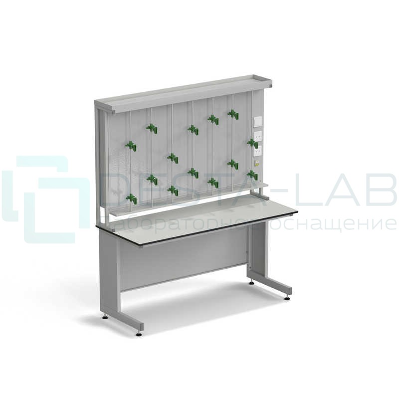 Стол титровальный ЭКРОС 1500х600х750/1735 мм, раб. поверхность - LABGRADE