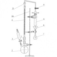 Прибор для перегонки бензойной кислоты со штативом