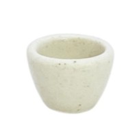 Тигель низкий фарфоровый № 1, 2 мл., 20х11х15 мм. 