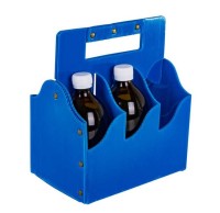 Переноска на 6 бутылок (0,5 л стекло) полипропилен (гофра)