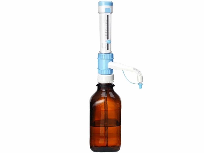 Дозатор бутылочный (флакон-диспенсер), DispensMate, DLab, Китай (аналоги Disp-X, арт. 30373527, Mettler Toledo; Prospenser, арт. LH-723064, Sartorius; Disp-X, арт. 30373529, Mettler Toledo)