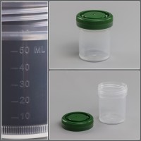 Контейнер д/взятия проб, транспортировки и хранения биологич. материала (д/гистологии), 60 мл. с завинч. крыш., с дел., н/стер., п/п, Гритмед