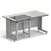 Стол весовой с приставкой ЭКРОС 1500х800х750 мм, весовой стол слева, раб. поверхность - LABGRADE