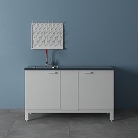 Мойка лабораторная металлическая ЛК-1500 СМС-Г (2 раковина, 1 смеситель)