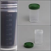 Контейнер д/взятия проб, транспортировки и хранения биологич. материала (д/гистологии), 90 мл. с завинч. крыш., с дел., н/стер., п/п, Гритмед