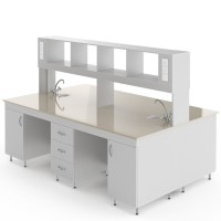 Химический островной стол со столешницей из полипропилена НВ-2400 ОПХ