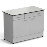 Стол-тумба ЭКРОС 1200х600х900 мм 2 двери + 2 ящика, раб. поверхность - LABGRADE