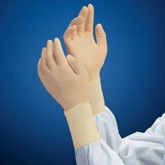 Перчатки латексные, длина 30 см, толщина 0,22/0,20/0,15, рельефная поверхность пальцев G3, бежевый, размер M, 100 шт., Kimberly-Clark