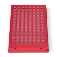 Планшеты для ПЦР, 96-лун., Hard-Shell, с юбкой, низкий профиль, красные с бесцветными лунками, полипропилен, 50 шт./уп., Bio-Rad