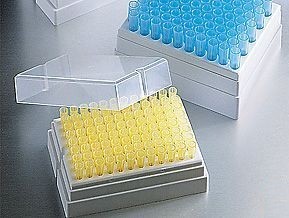 Наконечники до 1000 мкл (от 100 мкл), стерильные, апирогенные, без фильтра, синие, 100 шт./штатив, Corning (аналог арт TP-1000, Китай)