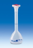 Колба мерная VITLAB с пробкой NS, 10 мл, класс В, PP