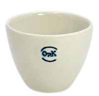 Тигель низкий фарфоровый № 4, 25 мл., 45х22х35 мм. 