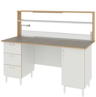 Стол пристенный ЛАБ-1800 ПКМ (Керамогранит)