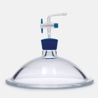 Крышка для эксикатора ISOLAB с краном, Ø 200 мм, стекло