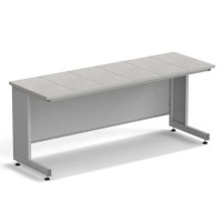 Стол пристенный ЭКРОС 1800х600х750 мм, раб. поверхность - КЕРАМИКА с ПВХ кромкой