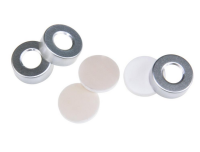 Крышка 20 мм под кримп, алюмин., с отверстием и септой 3 мм White PTFE/White силикон, 100 шт./уп., Zhejiang ALWSCI Technologies