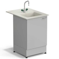 Стол-мойка ЭКРОС 600х800х900 мм, чаша полипропилен, раб. поверхность - ПОЛИПРОПИЛЕН