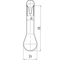 Колба Кьельдаля 2-50-29 с поплавком