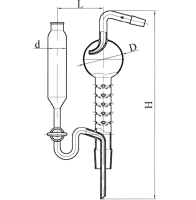 Дефлегматор ГФ 5.883.394 (определение азота Кьельда)