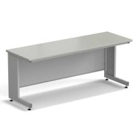 Стол пристенный ЭКРОС 1800х600х750 мм, раб. поверхность - ЛАМИНАТ СЕРЫЙ