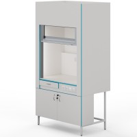 Вытяжной шкаф со столешницей из монолитной керамики ШВ НВК 1200 МОН