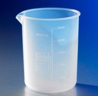 Стакан 250 мл, тефлоновый (ПФА), с носиком, с градуировкой, высокий, d 67х95 мм, 6 шт./уп., Corning