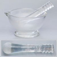 Ступка с пестиком, D=60 мм, стеклянная