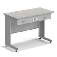 Стол приборный с ящиками и электрикой ЭКРОС 1200х600х900 мм, раб. поверхность - КЕРАМИКА с ПВХ кромкой