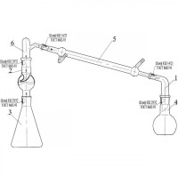 Прибор для перегонки с водяным паром эскиз 1-163