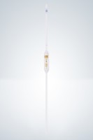 Пипетка волюметрическая Hirschmann 2 мл с одной меткой, светлое стекло, коричневая градуировка