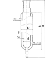 Воронка с фильтром и рубашкой эскиз 2-992-03