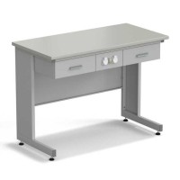 Стол приборный с ящиками и электрикой ЭКРОС 1200х600х900 мм, раб. поверхность - ЛАМИНАТ СЕРЫЙ