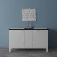 Мойка лабораторная ЛК-1500 СМС (2 раковина, 1 смеситель)