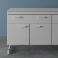 Тумба подвесная с дверками и ящиком (высота 900) ЛК-400 ТД (ЛДСП)